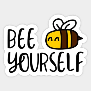 Bee yourself - T-shirt, Hoodie & Sticker Sticker